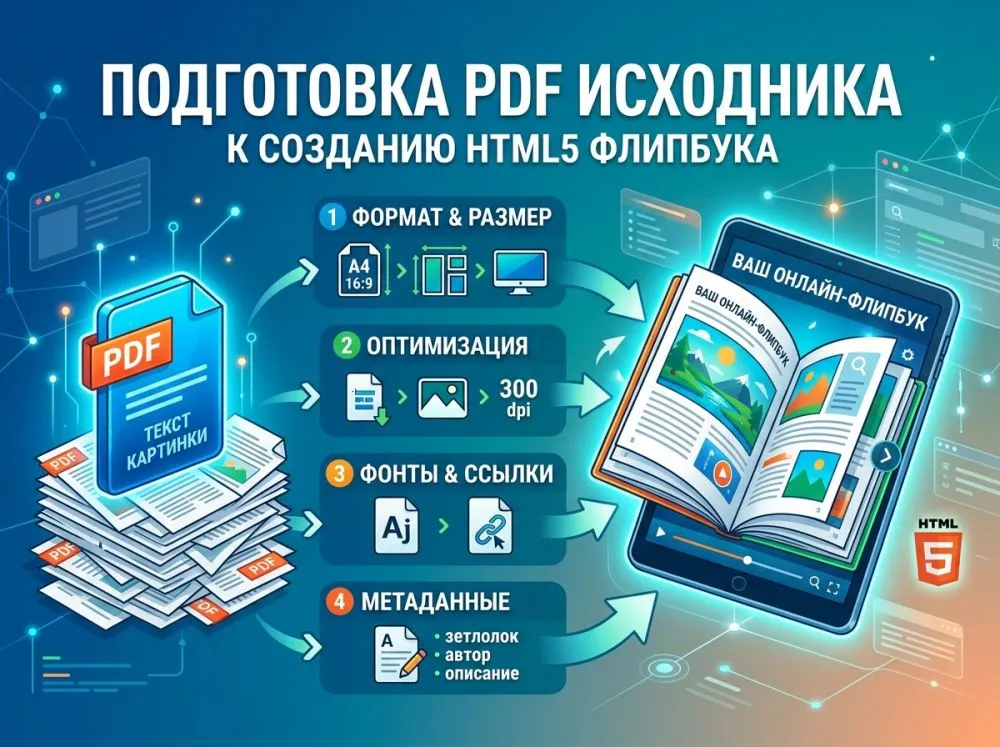 Подготовка PDF исходника для создания интерактивного флипбука