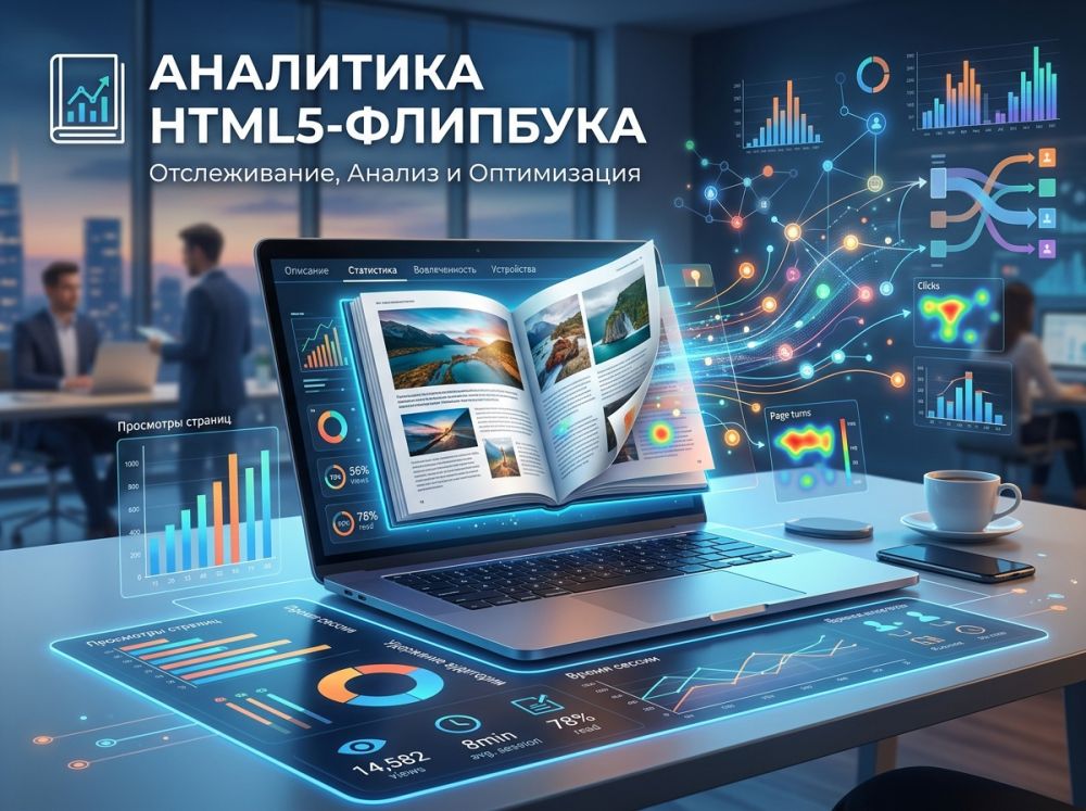 Аналитика HTML5-флипбука