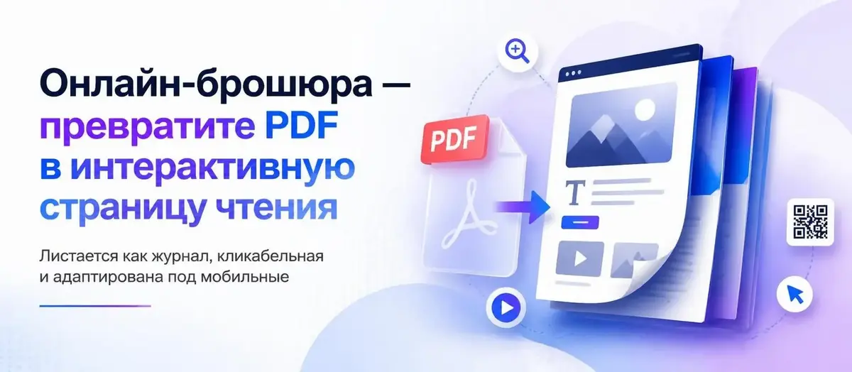 Онлайн-брошюра — превратите PDF в интерактивную страницу чтения
